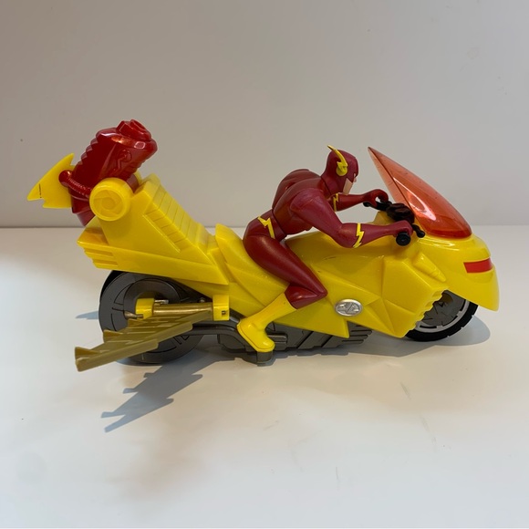 2003 Mattel Justice League Mission Vision The Flash Motorcycle DC Comics Vintage - Picture 4 of 11